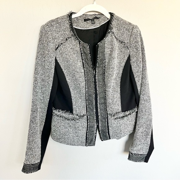 White House Black Market Jackets & Blazers - White House Black Market Frayed Trim Blazer